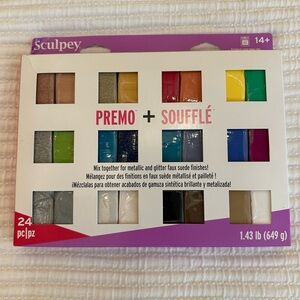 Sculpey Premo + Souffle 24 piece clay